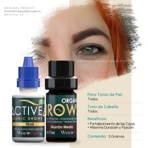 Pigmento para Cejas Marrón Medio Henna Wencolor